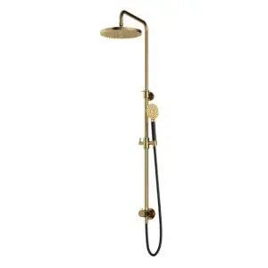 Stortdoucheset, Hoofddouche 30cm en doucheslang 1,5mtr met handdouche NBP PVD M438NBP15