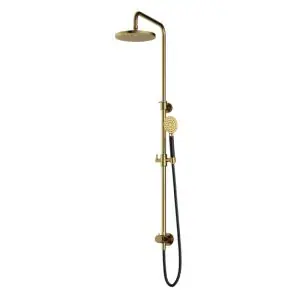 Stortdoucheset, Hoofddouche 20cm en doucheslang 1,5mtr met handdouche NBP PVD M438NBP1