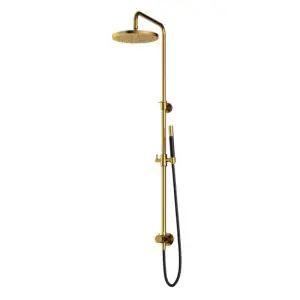 Stortdoucheset, Hoofddouche 30cm en doucheslang 1,5mtr met handdouche NBP PVD M438NBP5