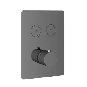 Afbouwdeel - Inbouwthermostaat met 2 pushbuttons BK