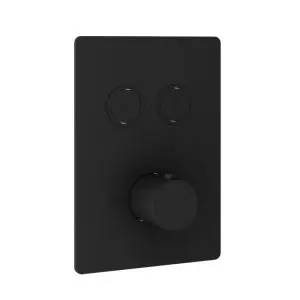 Afbouwdeel - Inbouwthermostaat met 2 pushbuttons BL