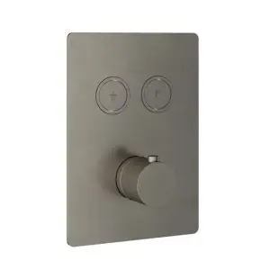 Afbouwdeel - Inbouwthermostaat met 2 pushbuttons GN