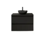meubel met waskom knop zwart