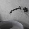 Ribbd eenhendel wastafelkraan met coldstart inbouw compleet gunmetal