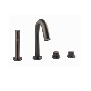 Caral afbouwdeel badrandthermostaat 4-gats gunmetal Caral afbouwdeel badrandthermostaat 4-gats gunmetal