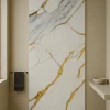 wandpaneel Hoogglans Carrara Gold Wit