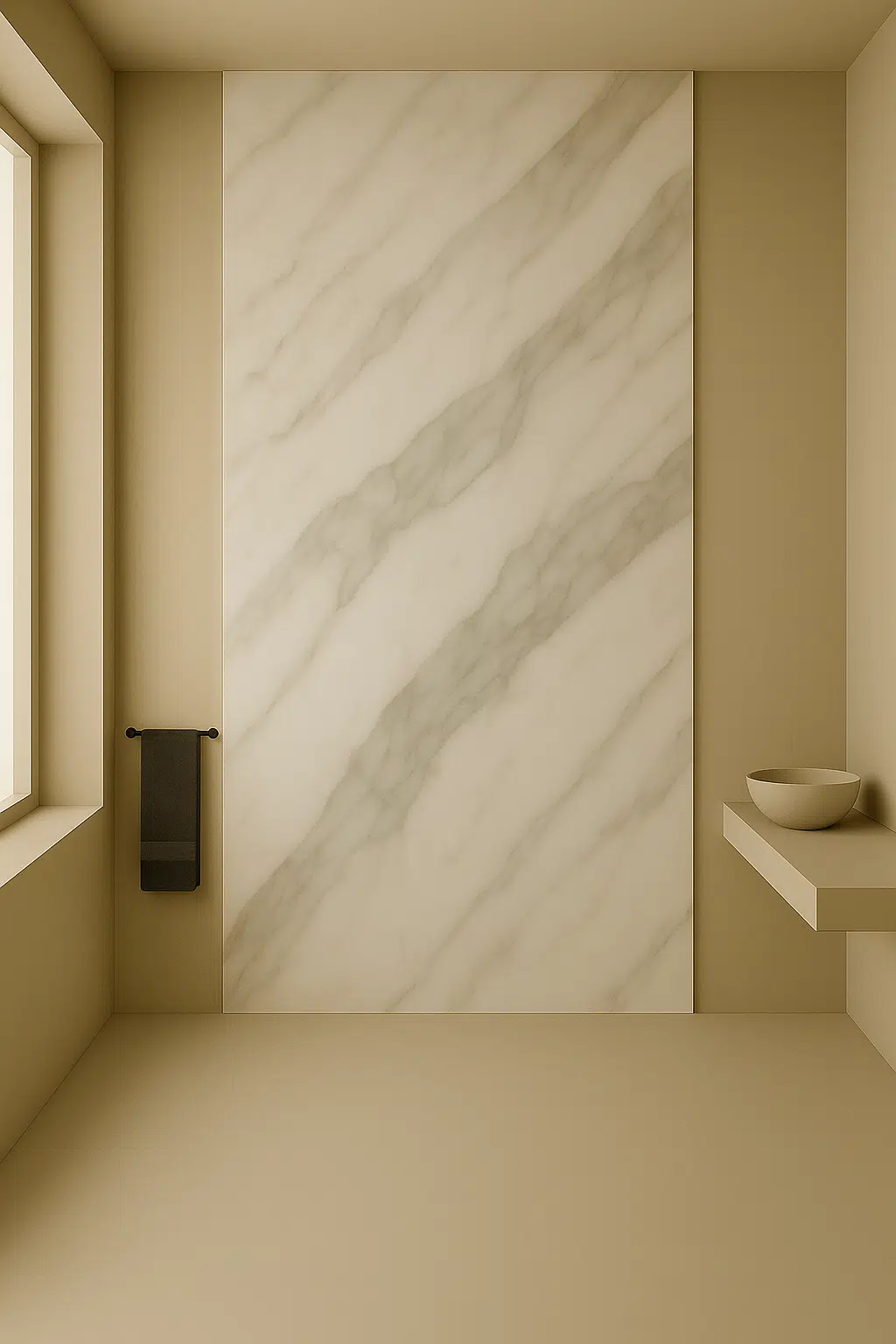 SPC Marmer Plaat Wandpaneel Marble Wit Grijs