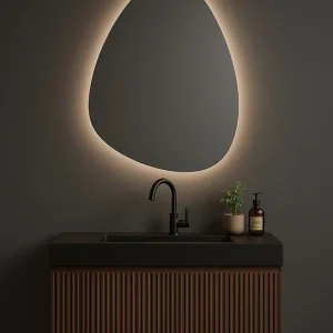 Japandi Design Wastafelmeubel Walnoot 80 cm