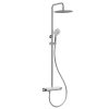 Tondell thermostatische regendoucheset opbouw met planchet chroom