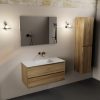 wastafel Talc solid surface midden zonder kraangat