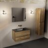 wastafel Urban solid surface midden zonder kraangat