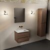 wastafel Talc solid surface midden zonder kraangat
