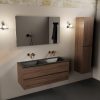 wastafel Urban solid surface dubbel zonder kraangat