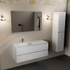 wastafel Talc solid surface links 1 kraangat