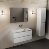 wastafel Talc solid surface midden zonder kraangat