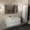 wastafel Talc solid surface links zonder kraangat