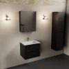 wastafel Talc solid surface midden 1 kraangat met spiegelkast