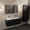 wastafel Talc solid surface dubbel zonder kraangat