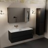 wastafel Talc solid surface links zonder kraangat met spiegelkast