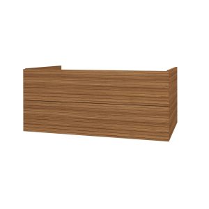 Monazo Elite onderkast met horizontaal Reliëf 120 cm walnoot