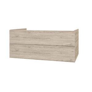 Monazo Elite onderkast met horizontaal Reliëf 120 cm licht hout