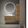 Merlot kolomkast 35x160x35cm licht walnoot