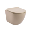 Kayvit Hangtoilet kaki | Softclose | Quickrelease | Randloos (met bril)