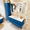 MONDIAZ VICA 120cm badmeubel onderkast Jeans 2 lades. Wastafel DENIA midden 1 kraangat