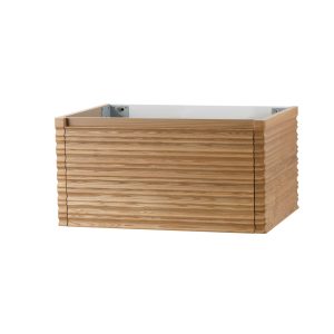 Merlot wastafel onderkast 79x40x52cm licht walnoten