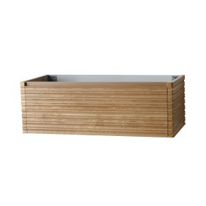 Merlot wastafel onderkast 120x40x52cm licht walnoten