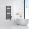 Elara elektrische radiator smart wifi gunmetal PVD 118,5x45 cm