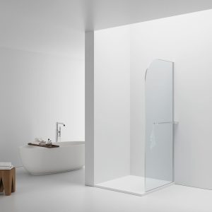 Curvy inloopdouche met handdoekhouder 100x200cm