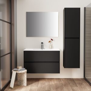 wastafelmeubel Hayat mat zwart 80cm