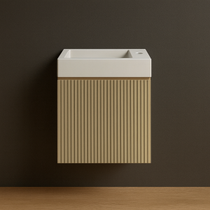Japandi fonteinkast 40x50x22,3 cm licht eiken